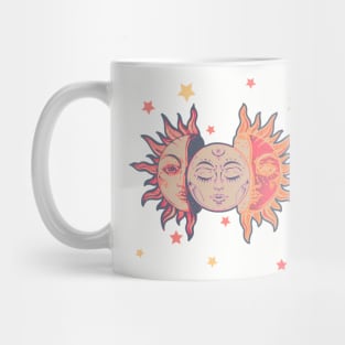 Star child of the moon and sun ( dreamy purple bg, matte 1 version) Mug